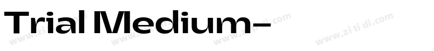 Trial Medium字体转换